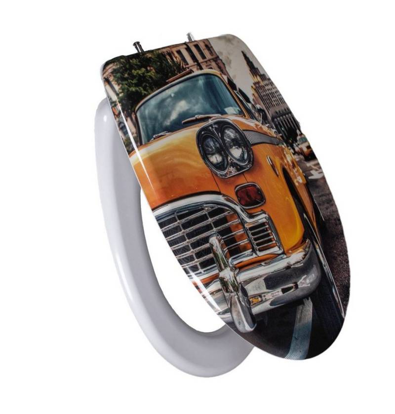 Primaster WC-Sitz Primaster WC-Sitz mit Absenkautomatik Vintage Taxi, Abnehmbar Absenkautomatik Kunststoffscharniere Primaster WC-Sitz Primaster WC-Sitz mit Absenkautomatik Vintage Taxi, Abnehmbar Absenkautomatik Kunststoffscharniere von Primaster