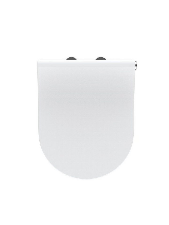 Primaster WC-Sitz Primaster WC-Sitz mit Absenkautomatik Memphis weiß, Abnehmbar Absenkautomatik Beleuchtet Edelstahlscharniere von Primaster