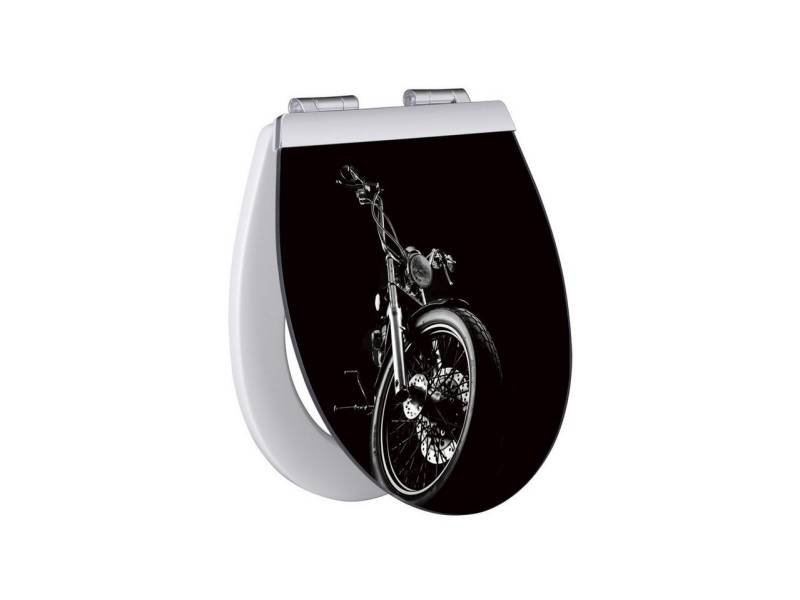 Primaster WC-Sitz Primaster WC-Sitz mit Absenkautomatik Motorrad, Abnehmbar Absenkautomatik Kunststoffscharniere von Primaster