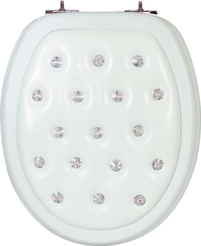 Primaster WC-Sitz mit Strasssteinen Absenkautomatik Soft weiß Toilettendeckel von Primaster