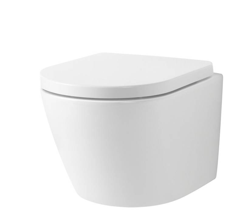 Primaster Wand-WC-Befestigung Primaster Wand WC spülrandlos Kea Tiefspüler weiß von Primaster