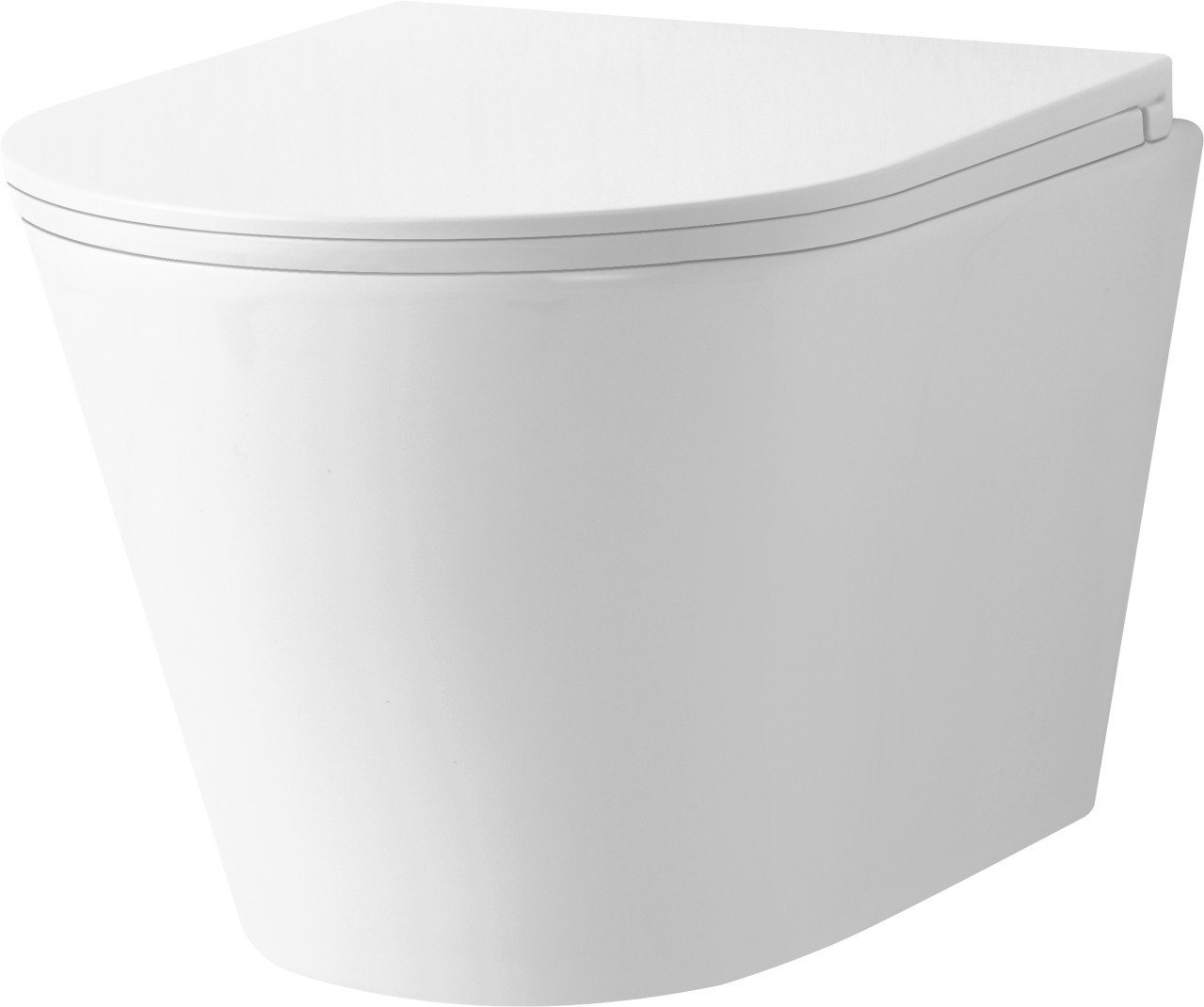 Primaster Tiefspül-WC Primaster Wand WC spülrandlos Leros Tiefspüler von Primaster