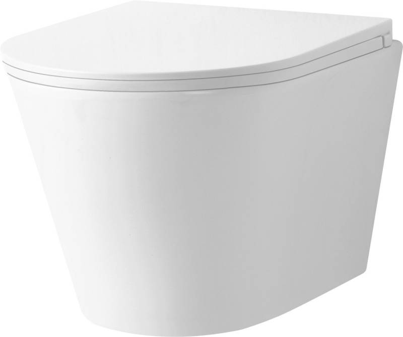 Primaster Tiefspül-WC Primaster Wand WC spülrandlos Leros Tiefspüler von Primaster