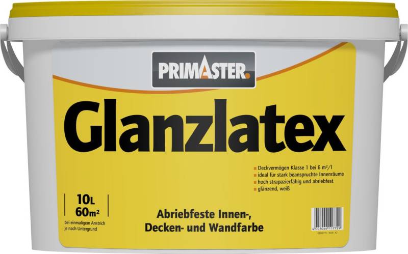 Primaster Wandfarbe Primaster Glanzlatex 10 L weiß von Primaster
