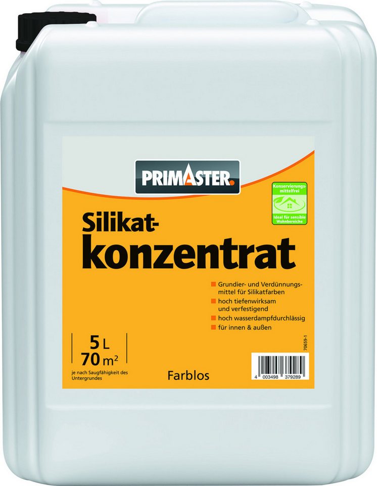 Primaster Wandfarbe Primaster Silikatkonzentrat 5,0 L farblos von Primaster