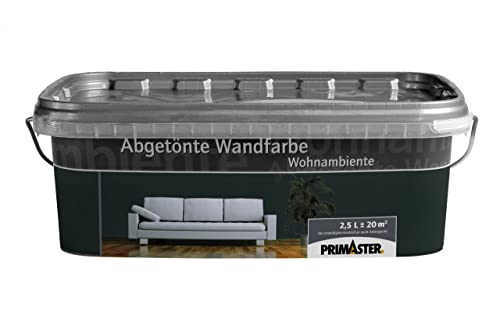 Primaster Wandfarbe Wohnambiente 2,5L Anthrazitgrau Matt Innenfarbe Deckenfarbe von Primaster