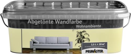 Primaster Wandfarbe Wohnambiente 2,5L Aprikose Matt Innenfarbe Deckenfarbe von Primaster