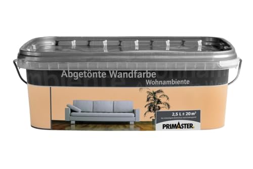 Primaster Wandfarbe Wohnambiente 2,5L Terracotta Matt Innenfarbe Deckenfarbe von Primaster