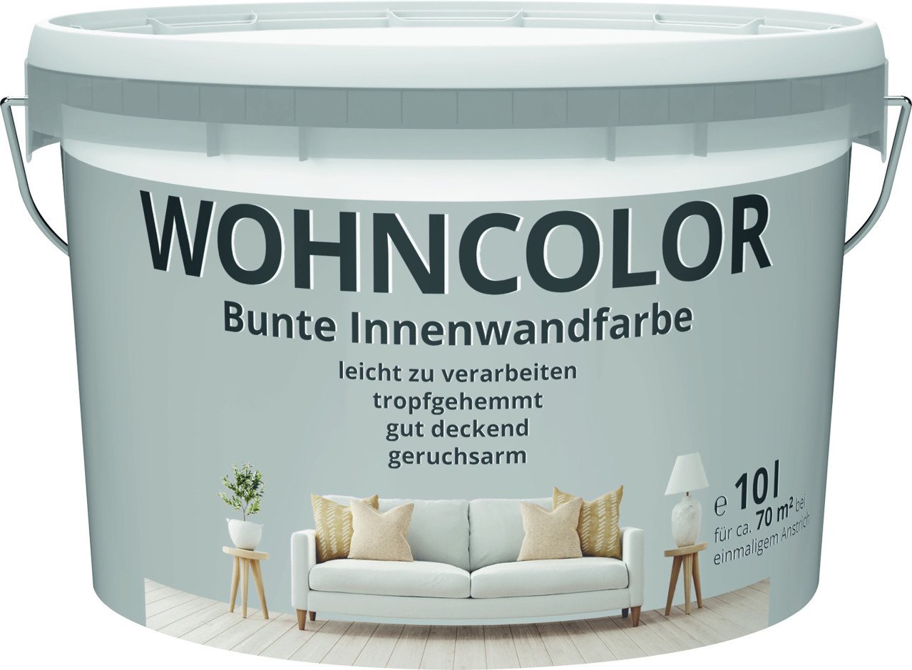 Primaster Wandfarbe Wohncolor Wandfarbe morgentau 10 L von Primaster