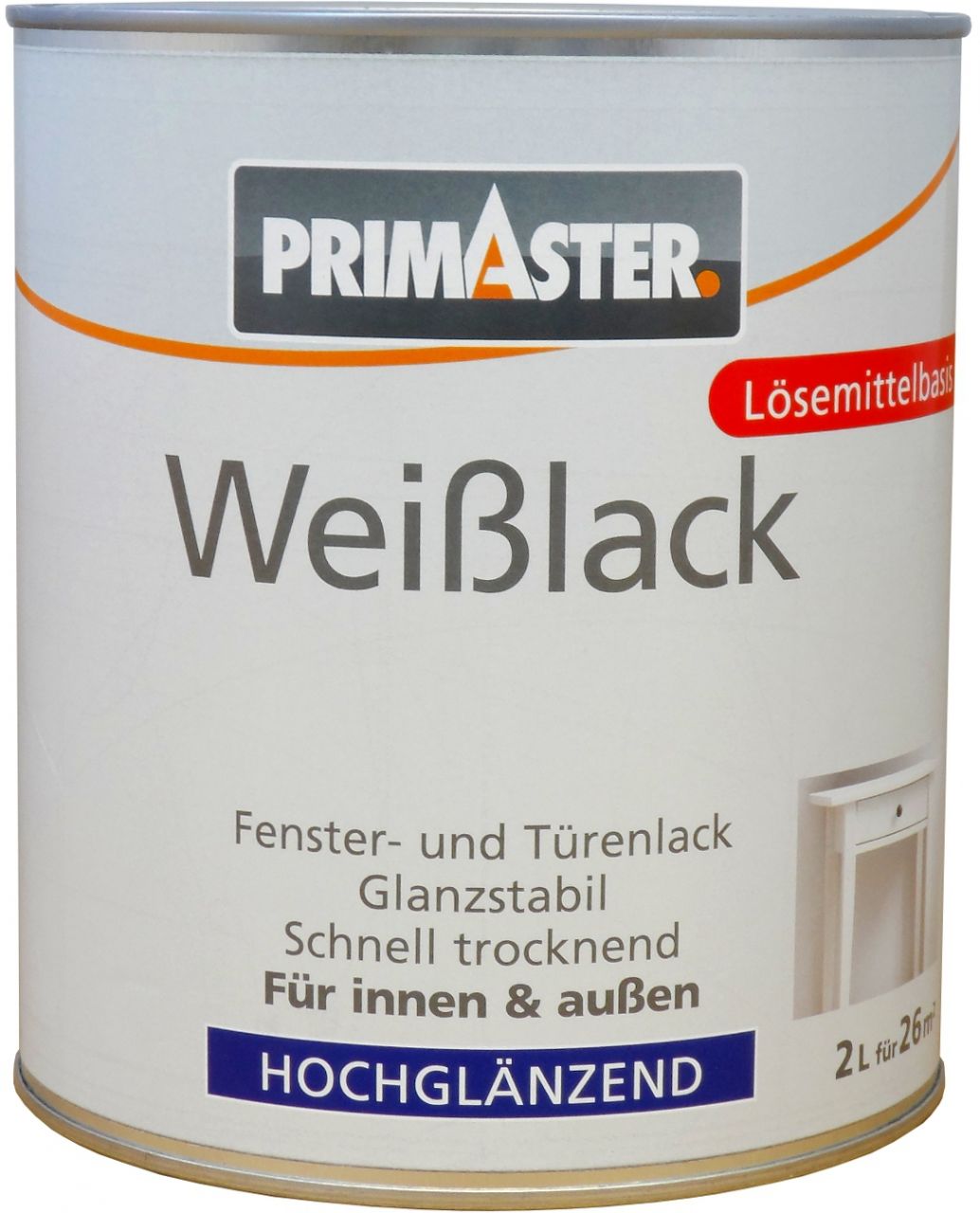 Primaster Weißlack 2 L hochglänzend von Primaster