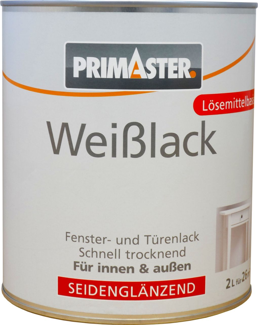 Primaster Weißlack 2 L seidenglänzend von Primaster