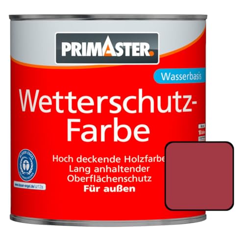 Primaster Wetterschutzfarbe 750 ml 10 m² schwedenrot von Primaster