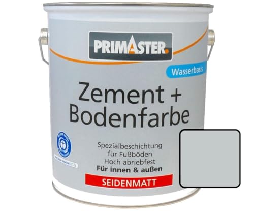 Primaster Zement und Bodenfarbe 2,5L Lichtgrau Seidenmatt Betonfarbe Fußboden Primaster Zement und Bodenfarbe 2,5L Lichtgrau Seidenmatt Betonfarbe Fußboden von Primaster