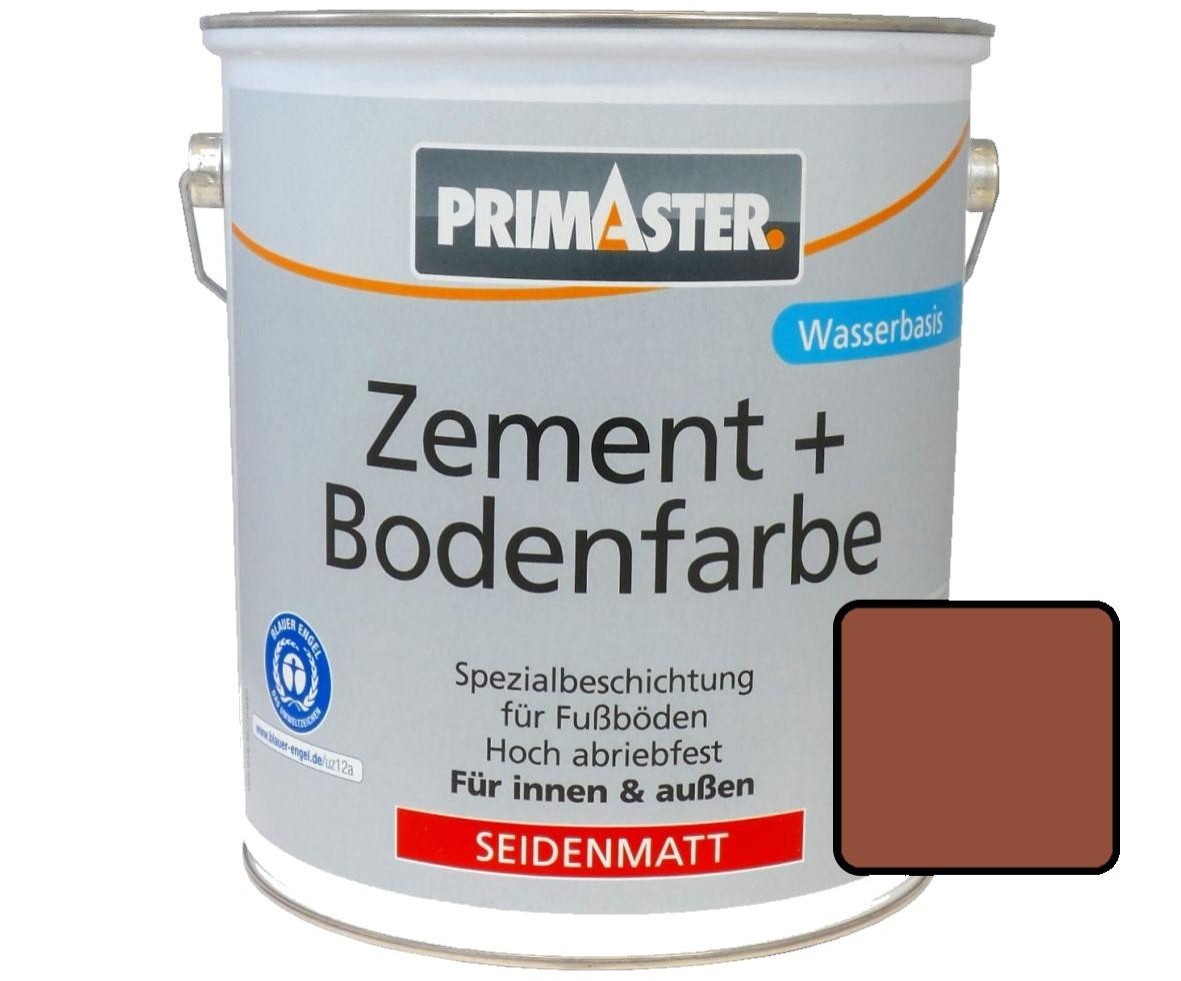 Primaster Zementfarbe und Bodenfarbe 5 L kupferbraun seidenmatt von Primaster