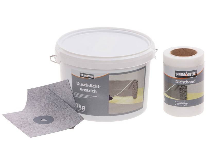 Primaster Bodenfliese Primaster Duschdicht-Set, Blei, Grau von Primaster