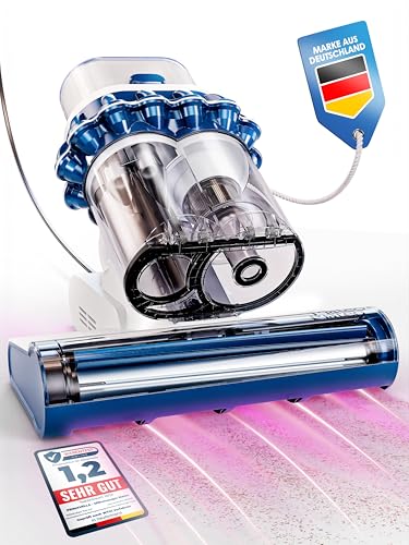 Primavella Milbensauger Mateo (Standard) - Matratzenreiniger mit UV-Licht – Entfernt 99,9% Aller Milben - Milbenstaubsauger mit HEPA Filter – Sauger ideal als Couch Reiniger gegen Hausstaubmilben von Primavella