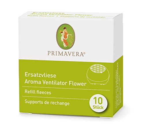 PRIMAVERA Ersatzvliese Aroma Ventilator Flower 10 Stück - Nachfüllpack - duftneutrale Vliese - Lufterfrischer, Diffuser, Aromatherapie von Primavera