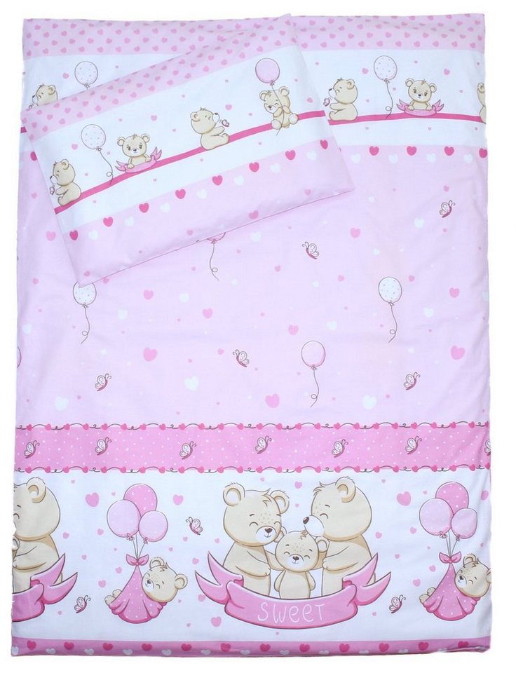 Babybettwäsche 2 teilige Baby Kinder Bettwäsche 100% Baumwolle 100x135 cm, Primawela von Primawela