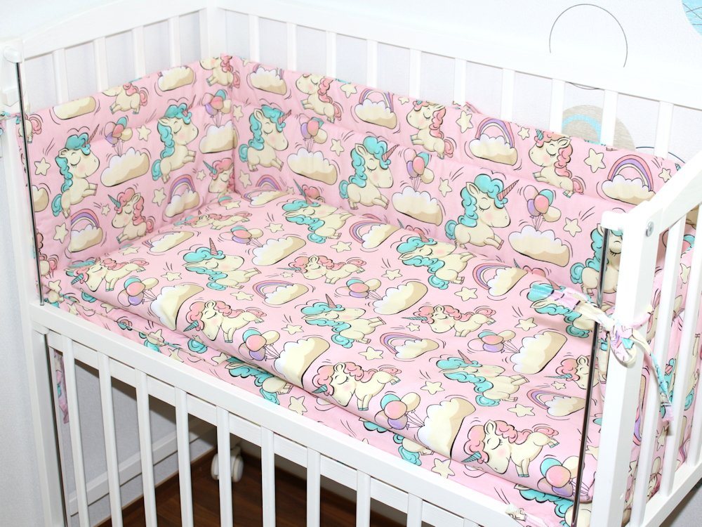 Primawela Beistellbett Baby Bettwäsche für Beistellbett mit Nestchen Spannbettlaken 6 teilig von Primawela