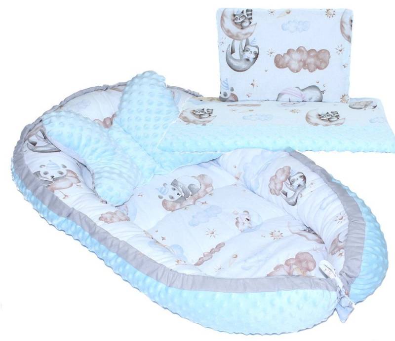 Primawela Bettnestchen Baby MINKY Nestchen Kokon Kuschelnest Kissen Decke Schmetterlingkissen von Primawela