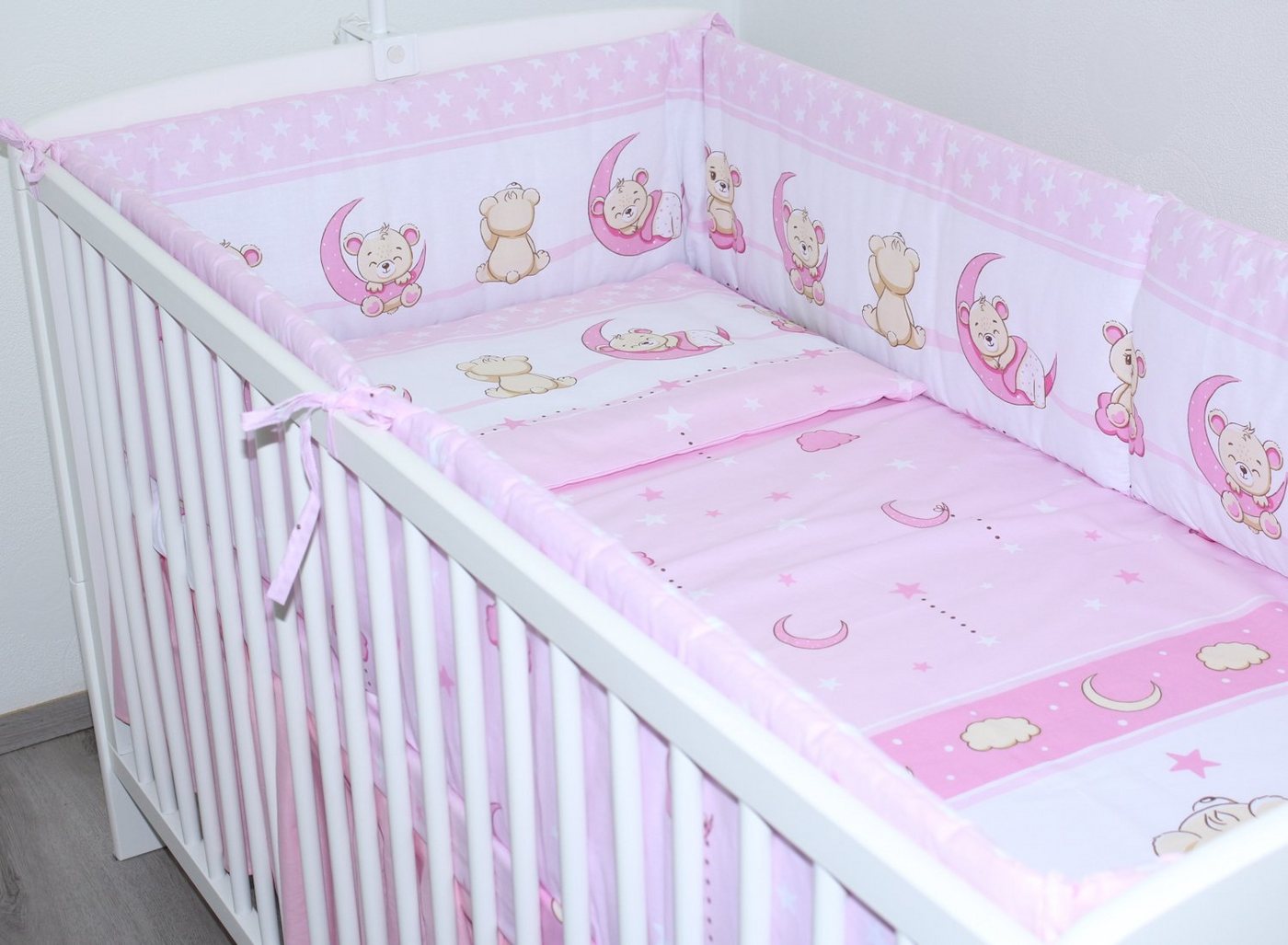 Primawela Bettnestchen Nestchen 420 cm Bettumrandung Baby Bett Kinder Nest Kopfumrandung von Primawela