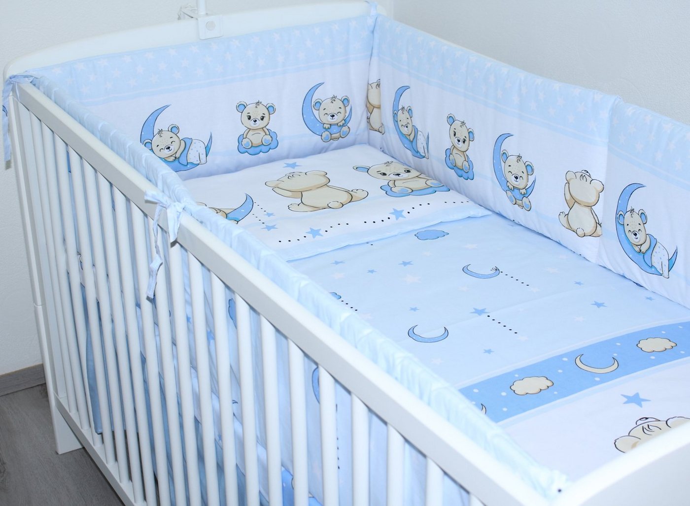 Primawela Bettnestchen Nestchen 420 cm Bettumrandung Baby Bett Kinder Nest Kopfumrandung von Primawela