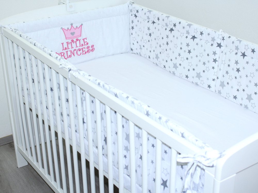 Primawela Bettnestchen Nestchen Applikation 360 cm Bettumrandung Baby Bett Kinder Kopfschutz von Primawela