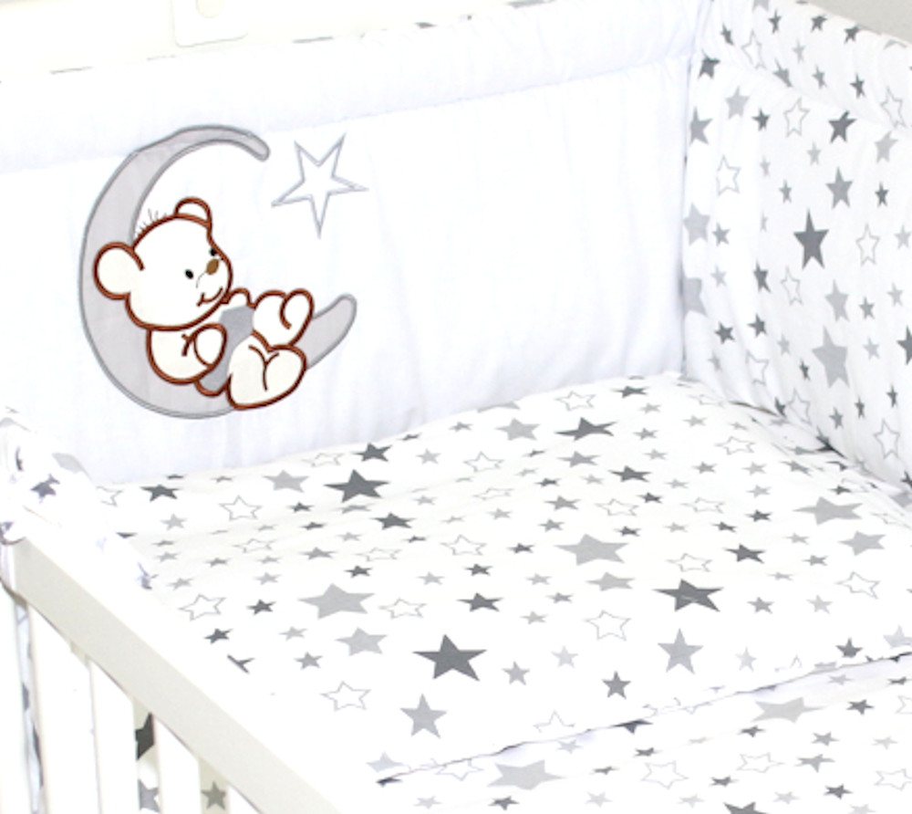 Primawela Bettnestchen Nestchen Applikation 420 cm Bettumrandung Baby Bett Kinder Kopfschutz von Primawela