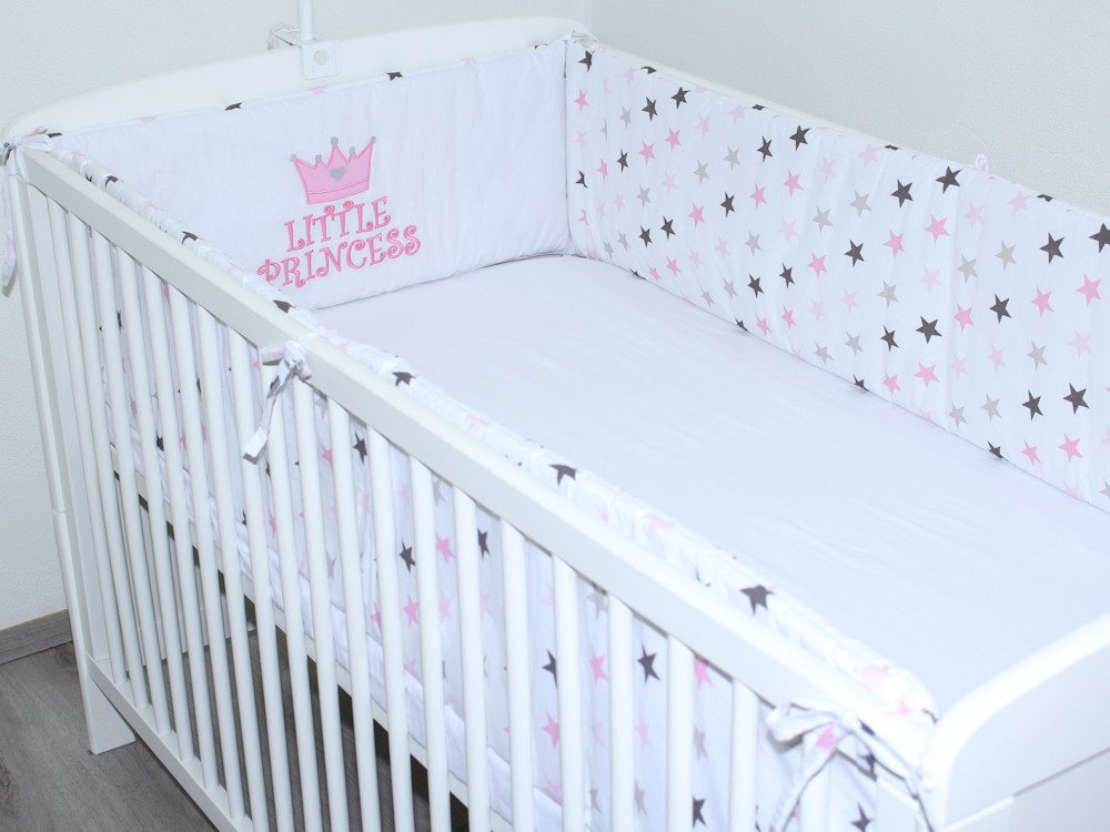 Primawela Bettnestchen Nestchen Applikation 420 cm Bettumrandung Baby Bett Kinder Kopfschutz von Primawela