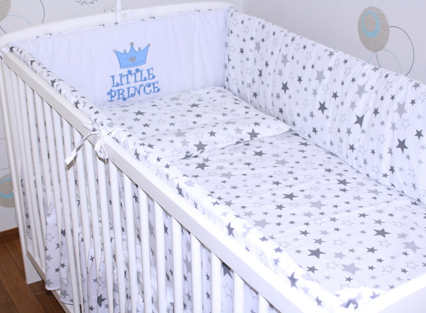 Primawela Bettnestchen Nestchen Applikation 420 cm Bettumrandung Baby Bett Kinder Nest von Primawela