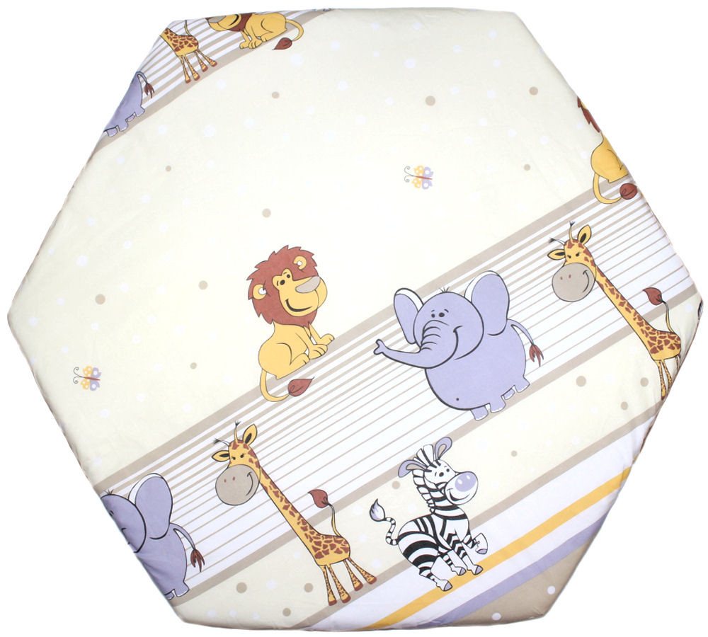 Spannbettlaken Baby Kinder 6-eck Laufgitter Laufstall Matratze 105x120cm, Primawela von Primawela