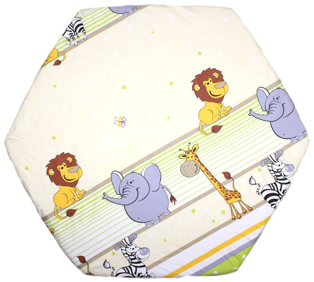 Spannbettlaken Baby Kinder 6-eck Laufgitter Laufstall Matratze 105x120cm, Primawela von Primawela