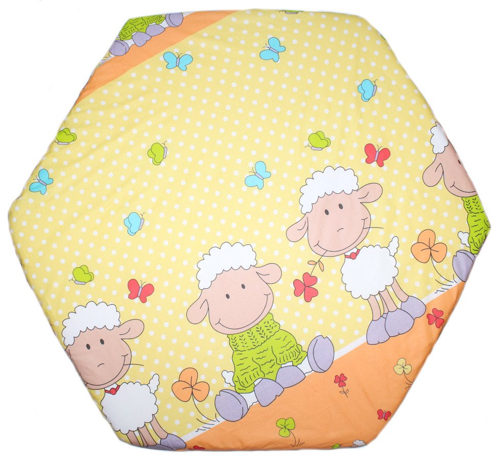 Spannbettlaken Baby Kinder 6-eck Laufgitter Laufstall Matratze 105x120cm, Primawela von Primawela