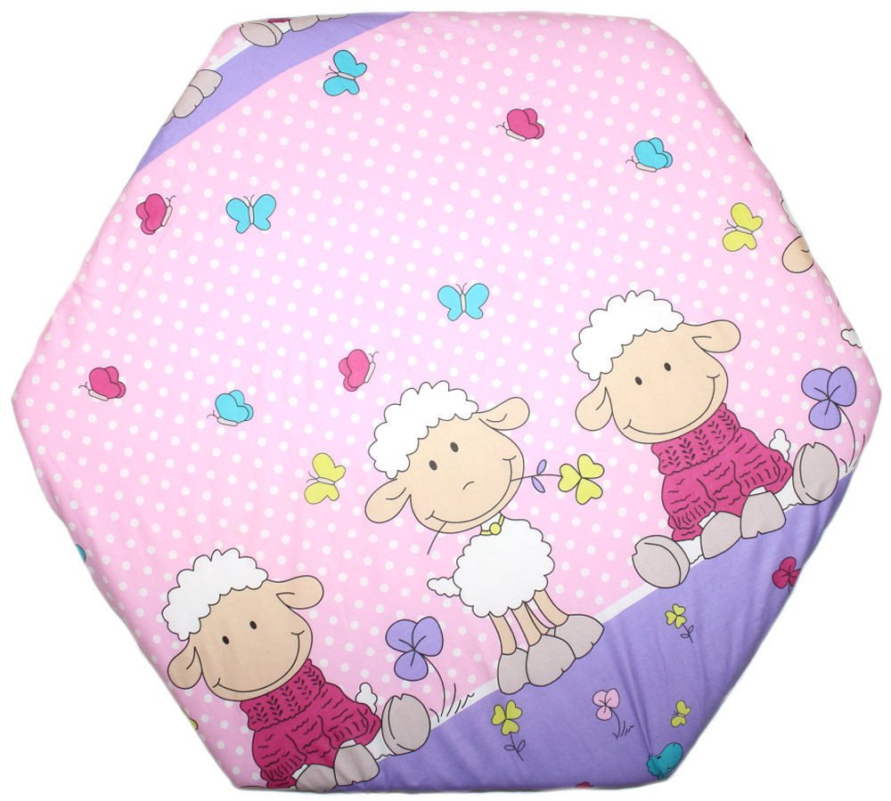 Spannbettlaken Baby Kinder 6-eck Laufgitter Laufstall Matratze 105x120cm, Primawela von Primawela