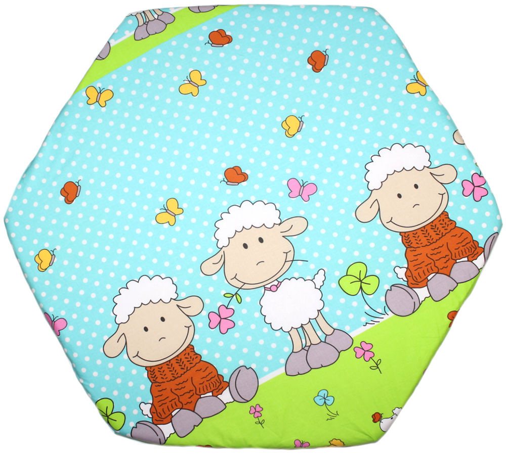 Spannbettlaken Baby Kinder 6-eck Laufgitter Laufstall Matratze 105x120cm, Primawela von Primawela