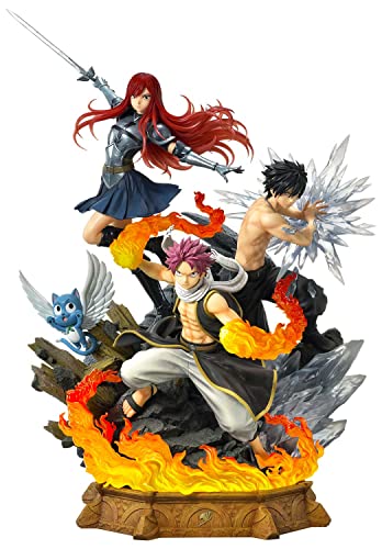 Prime 1 Studio Feenschwanz – Natsu, Grau, Erza, Happy – Statuette 1/7 57 cm von Prime 1 Studio