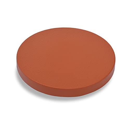 Prime Garden® Flat Square/Round Platform Pflanzenroller Witterungsbeständig Untersetzer mit Rollen Transporthilfe für Pflanzen Blumenroller (Ø 40 cm, Terrakotta) von Prime Garden