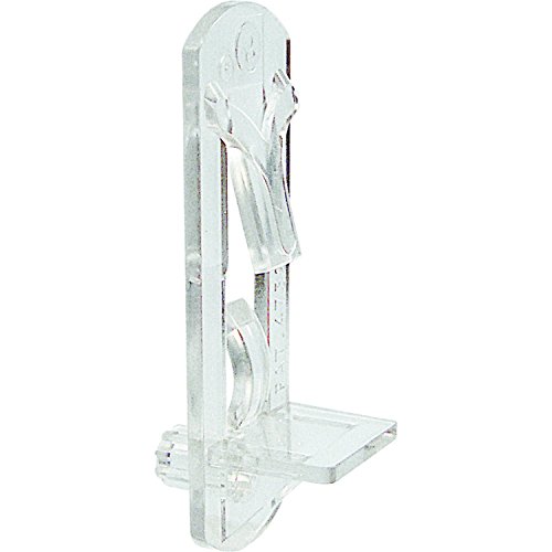 PRIME-LINE U 11301 Selbstverriegelnde Regalhalterungen, transparent, 4 Stück von Prime-Line
