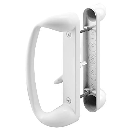 Prime-Line C 1176 Einsteckgriff-Set, ohne Hände, 4,5 cm Überstand, 16,5 cm L x 5,5 cm W, Druckguss, Weiß, 1 Pack von Prime-Line