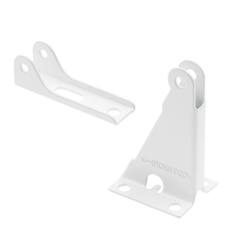 Prime-Line K 55602 Storm and Screen Türschließer Jamb Bracket Reparaturset, Weiß (Einzelpackung) von Prime-Line