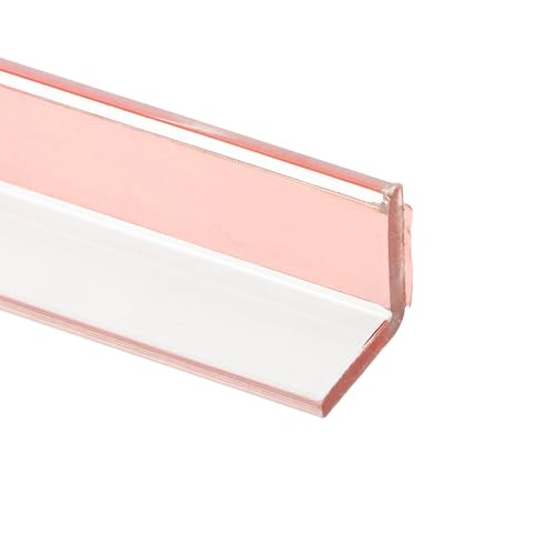 Prime-Line M 6334 Duschtürdichtung für Duschtür, vertikal, mit Klebeband zum Abziehen und Aufkleben, transparent, 198,1 cm, für rahmenlose Türpfosten (Einzelpackung) von Prime-Line
