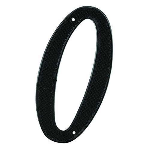 Prime-Line Products MP4110 Hausnummer, 10,2 cm, schwarzes Finish, Zinkdruckguss, 0, 2 Stück von Prime-Line