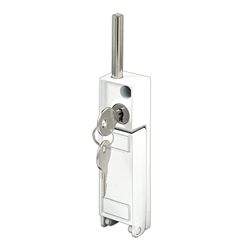 Prime-Line Produkte U 9919 Riegelschloss, mit Schlüssel, weiß lackiert von Prime-Line
