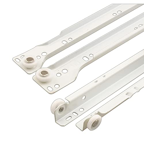 PRIME-LINE R 7211 Schubladenschienen-Set, Weiß, 17-3/4 in von Prime-Line