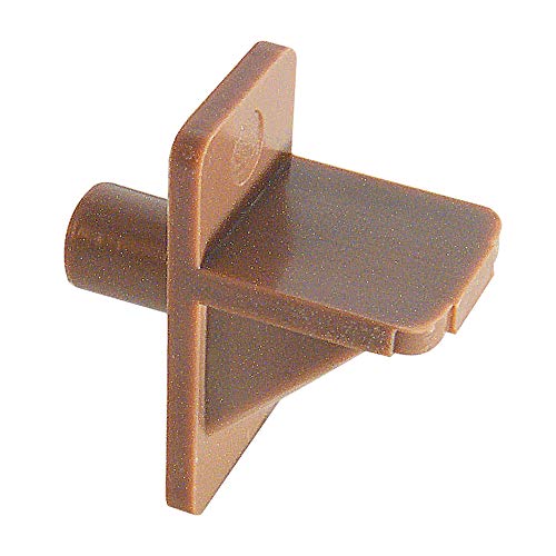 Regalstütze, 5 mm. Ø Kunststoff braun 8 Stück von Prime-Line