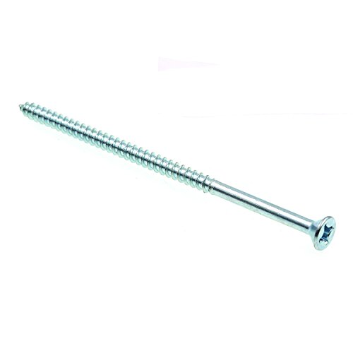 prime-line 9035964 Holz Schraube, flach Head Phillips, 25,4 x 10,2 cm, Zink beschichteter Stahl, 20 Stück von Prime-Line