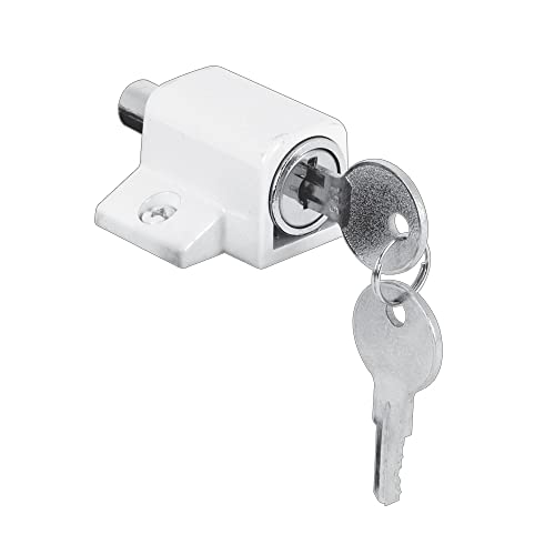 PRIME-LINE U 9862 White, Push-in Keyed Sliding Door Lock, 1-3/4 in von Prime-Line