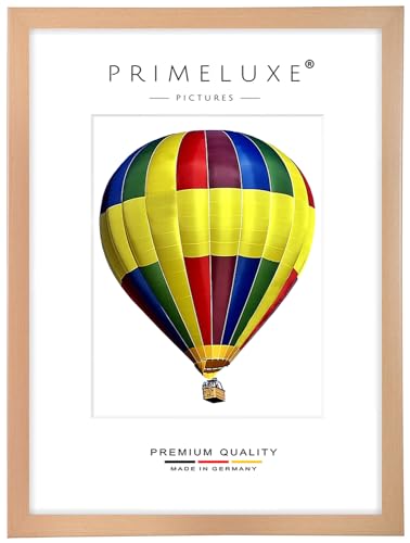 PrimeLuxe Holz Bilderrahmen 30 x 120 cm (Bildmaß) in Buche Natur | Farbe und Größe wählbar | Rahmen für Poster | Puzzle | Foto collage | MADE IN GERMANY von PrimeLuxe