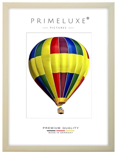 PrimeLuxe Holz Bilderrahmen 60 x 85 cm (Bildmaß) in Ahorn-Natur | Farbe und Größe wählbar | Rahmen für Poster | Puzzle | Foto collage | MADE IN GERMANY von PrimeLuxe