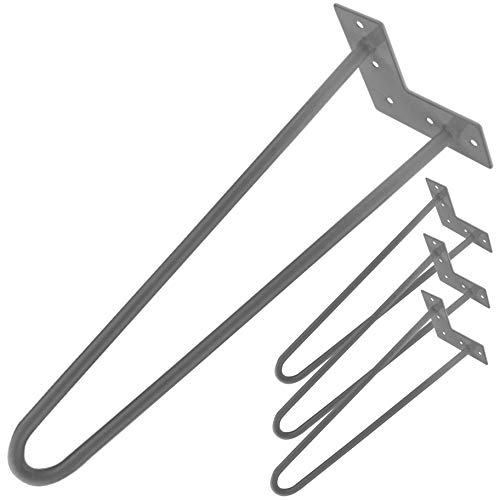 Tisch- und Möbelfüße aus Stahl 2 Stangen 71 cm 4-Pack (IN91) von PrimeMatik